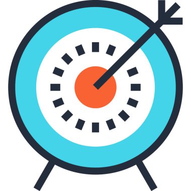 Çağdaş düz çizgi vektör çizim simgesi tasarım konsepti. Mobil cihazlar için simge ve web grafik. Düz çizgi sembolü, logo yaratıcı kavramı. Basit ve temiz düz çizgi piktogram