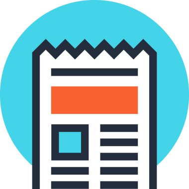 Çağdaş düz çizgi vektör çizim simgesi tasarım konsepti. Mobil cihazlar için simge ve web grafik. Düz çizgi sembolü, logo yaratıcı kavramı. Basit ve temiz düz çizgi piktogram