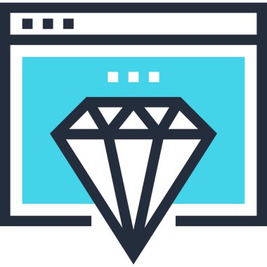 Çağdaş düz çizgi vektör çizim simgesi tasarım konsepti. Mobil cihazlar için simge ve web grafik. Düz çizgi sembolü, logo yaratıcı kavramı. Basit ve temiz düz çizgi piktogram