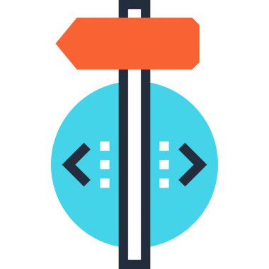 Çağdaş düz çizgi vektör çizim simgesi tasarım konsepti. Mobil cihazlar için simge ve web grafik. Düz çizgi sembolü, logo yaratıcı kavramı. Basit ve temiz düz çizgi piktogram