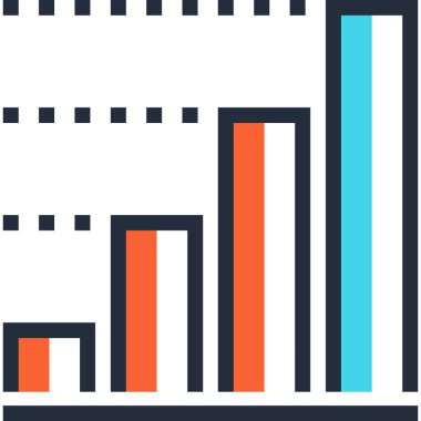 Çağdaş düz çizgi vektör çizim simgesi tasarım konsepti. Mobil cihazlar için simge ve web grafik. Düz çizgi sembolü, logo yaratıcı kavramı. Basit ve temiz düz çizgi piktogram
