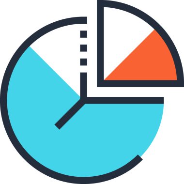 Çağdaş düz çizgi vektör çizim simgesi tasarım konsepti. Mobil cihazlar için simge ve web grafik. Düz çizgi sembolü, logo yaratıcı kavramı. Basit ve temiz düz çizgi piktogram