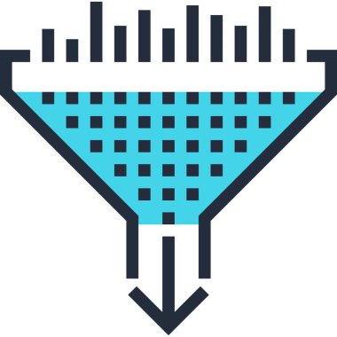Çağdaş düz çizgi vektör çizim simgesi tasarım konsepti. Mobil cihazlar için simge ve web grafik. Düz çizgi sembolü, logo yaratıcı kavramı. Basit ve temiz düz çizgi piktogram