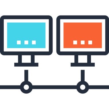 Çağdaş düz çizgi vektör çizim simgesi tasarım konsepti. Mobil cihazlar için simge ve web grafik. Düz çizgi sembolü, logo yaratıcı kavramı. Basit ve temiz düz çizgi piktogram