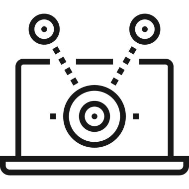 Çağdaş düz çizgi vektör çizim simgesi tasarım konsepti. Mobil cihazlar için simge ve web grafik. Düz çizgi sembolü, logo yaratıcı kavramı. Basit ve temiz düz çizgi piktogram