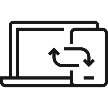 Çağdaş düz çizgi vektör çizim simgesi tasarım konsepti. Mobil cihazlar için simge ve web grafik. Düz çizgi sembolü, logo yaratıcı kavramı. Basit ve temiz düz çizgi piktogram