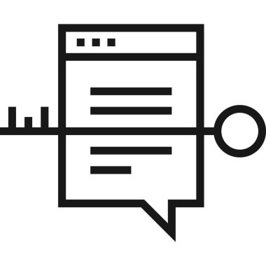 Çağdaş düz çizgi vektör çizim simgesi tasarım konsepti. Mobil cihazlar için simge ve web grafik. Düz çizgi sembolü, logo yaratıcı kavramı. Basit ve temiz düz çizgi piktogram