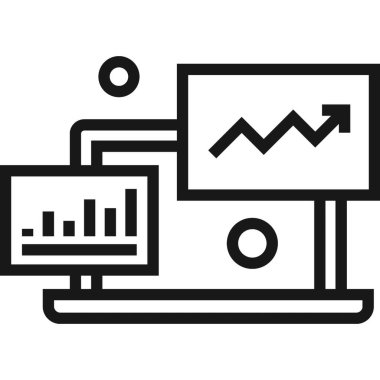Çağdaş düz çizgi vektör çizim simgesi tasarım konsepti. Mobil cihazlar için simge ve web grafik. Düz çizgi sembolü, logo yaratıcı kavramı. Basit ve temiz düz çizgi piktogram