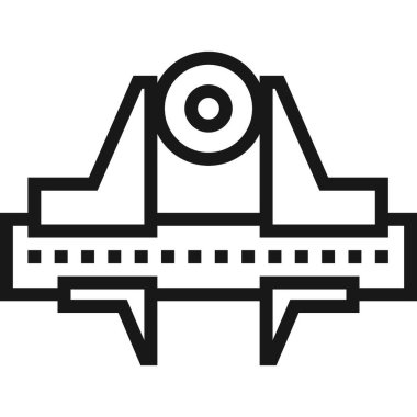 Çağdaş düz çizgi vektör çizim simgesi tasarım konsepti. Mobil cihazlar için simge ve web grafik. Düz çizgi sembolü, logo yaratıcı kavramı. Basit ve temiz düz çizgi piktogram