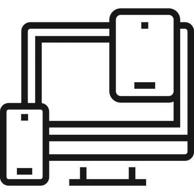 Çağdaş düz çizgi vektör çizim simgesi tasarım konsepti. Mobil cihazlar için simge ve web grafik. Düz çizgi sembolü, logo yaratıcı kavramı. Basit ve temiz düz çizgi piktogram