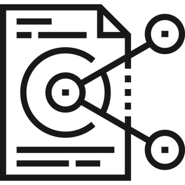 Çağdaş düz çizgi vektör çizim simgesi tasarım konsepti. Mobil cihazlar için simge ve web grafik. Düz çizgi sembolü, logo yaratıcı kavramı. Basit ve temiz düz çizgi piktogram