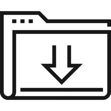 Çağdaş düz çizgi vektör çizim simgesi tasarım konsepti. Mobil cihazlar için simge ve web grafik. Düz çizgi sembolü, logo yaratıcı kavramı. Basit ve temiz düz çizgi piktogram