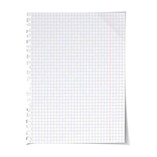 Векторная иллюстрация бумаги на белом фоне