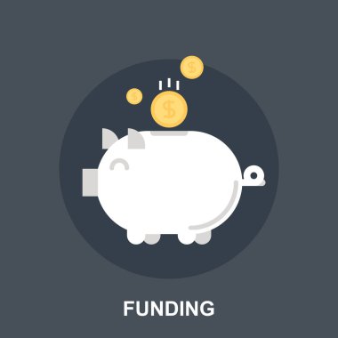 Düz tasarım konsepti finansman vektör çizim.