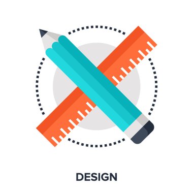 Tasarım düz simge tasarlamak vektör çizim.