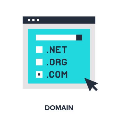 Etki alanı düz tasarım konsepti vektör çizim.