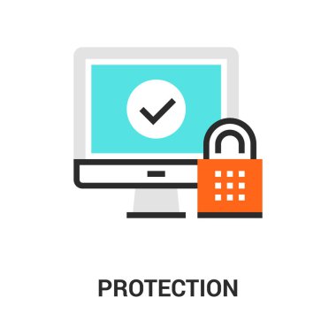 Çağdaş düz çizgi vektör çizim simgesi tasarım konsepti. Mobil cihazlar için simge ve web grafik. Düz çizgi sembolü, logo yaratıcı kavramı. Basit ve temiz düz çizgi piktogram