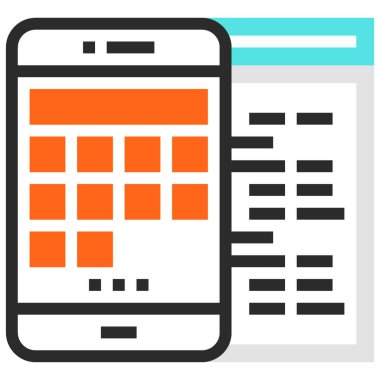 Modern düz vektör çizim simgesi tasarım konsepti. Mobil cihazlar için simge ve web grafik. Düz sembol, logo yaratıcı kavramı. Basit ve temiz düz piktogram