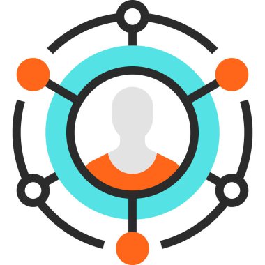 Modern düz vektör çizim simgesi tasarım konsepti. Mobil cihazlar için simge ve web grafik. Düz sembol, logo yaratıcı kavramı. Basit ve temiz düz piktogram