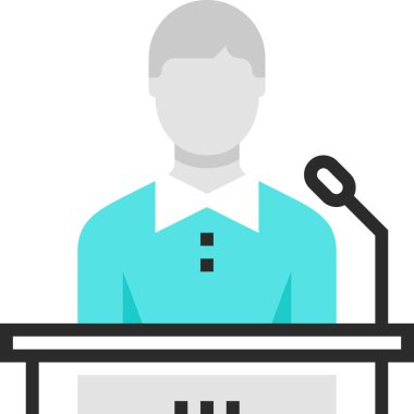 Modern düz vektör çizim simgesi tasarım konsepti. Mobil cihazlar için simge ve web grafik. Düz sembol, logo yaratıcı kavramı. Basit ve temiz düz piktogram