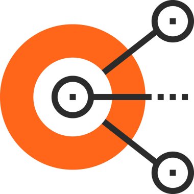 Çağdaş düz çizgi vektör çizim simgesi tasarım konsepti. Mobil cihazlar için simge ve web grafik. Düz çizgi sembolü, logo yaratıcı kavramı. Basit ve temiz düz çizgi piktogram