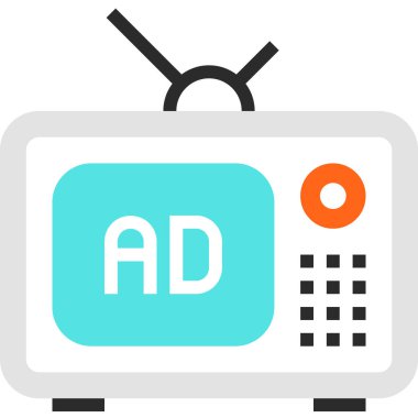 Çağdaş düz çizgi vektör çizim simgesi tasarım konsepti. Mobil cihazlar için simge ve web grafik. Düz çizgi sembolü, logo yaratıcı kavramı. Basit ve temiz düz çizgi piktogram