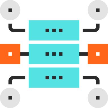 Çağdaş düz çizgi vektör çizim simgesi tasarım konsepti. Mobil cihazlar için simge ve web grafik. Düz çizgi sembolü, logo yaratıcı kavramı. Basit ve temiz düz çizgi piktogram