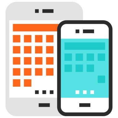 Modern düz vektör çizim simgesi tasarım konsepti. Mobil cihazlar için simge ve web grafik. Düz sembol, logo yaratıcı kavramı. Basit ve temiz düz piktogram