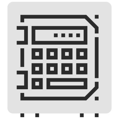 Modern düz vektör çizim simgesi tasarım konsepti. Mobil cihazlar için simge ve web grafik. Düz sembol, logo yaratıcı kavramı. Basit ve temiz düz piktogram