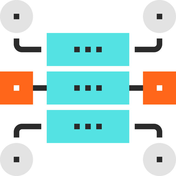 Современная концепция дизайна иконок с плоским вектором линии. Иконка для мобильной и веб-графики. Символ плоской линии, творческая концепция логотипа. Простая и чистая пиктограмма
