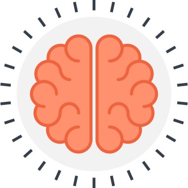 Beyin gücü düz tasarım konsepti vektör çizim.