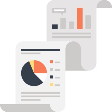 Görsel veri düz tasarım konsepti vektör çizim.