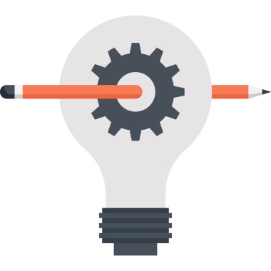 Yaratıcı süreç düz tasarım konsepti vektör çizim.