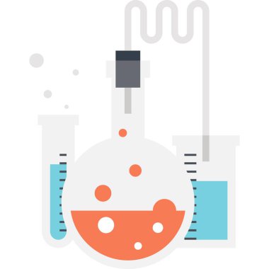 Vektör çizim test düz tasarım konsepti.