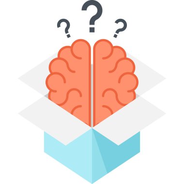 Sence düz tasarım kavramı kutu dışında vektör çizim.