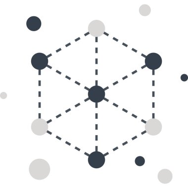 Ağ düz tasarım konsepti vektör çizim.