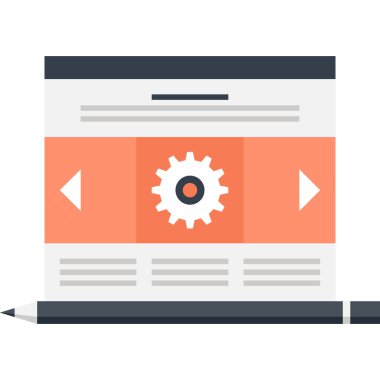 Web tasarım düz konsepti vektör çizim.