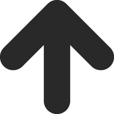 Basit düz ok simgesinin vektör illüstrasyonu