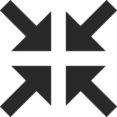 Basit düz ok simgesinin vektör illüstrasyonu