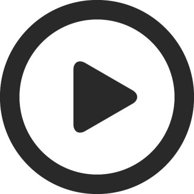 Basit düz ok simgesinin vektör illüstrasyonu