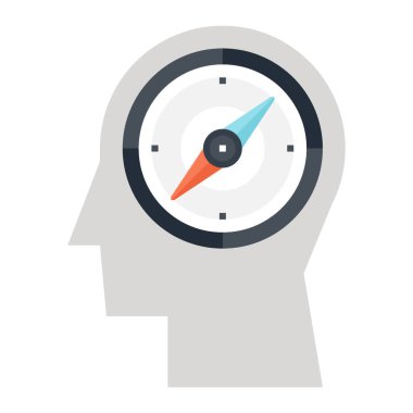 Yönlendirme simgesi kavramı soyut vektör çizim