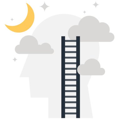 Simge kavramı hayal tasarlamak vektör çizim