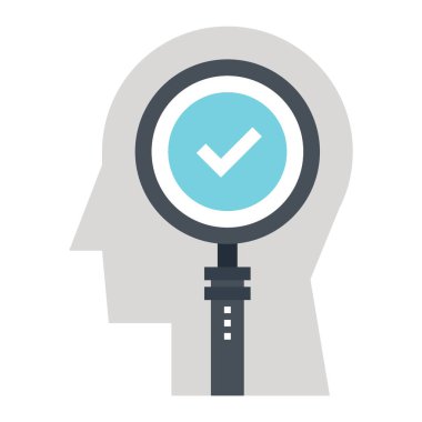 Soyut vektör çizim çözüm simgesi kavramı bulmak