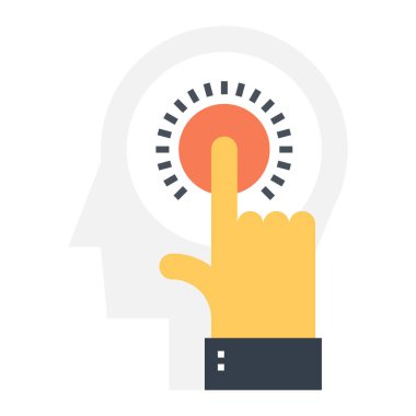 Mükemmel bir fikir simgesi kavramı soyut vektör çizim