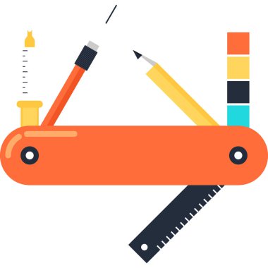 Vektör çizim güç araçları düz tasarım konsepti.