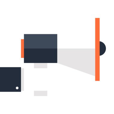 Dijital pazarlama düz tasarım konsepti vektör çizim.