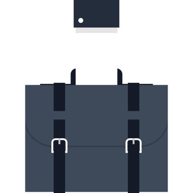 vektör Illustration portföyü düz tasarım konsepti.