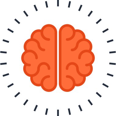 Beyin fırtınası düz tasarım konsepti tasarlamak vektör çizim.