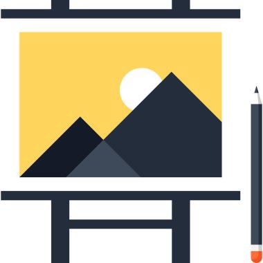 Soyut vektör çizim sanat düz tasarım konsepti.