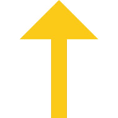 Basit düz ok simgesinin vektör illüstrasyonu